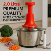 2L Manual Food Chopper – Stainless Steel Vegetable & Nut Cutter